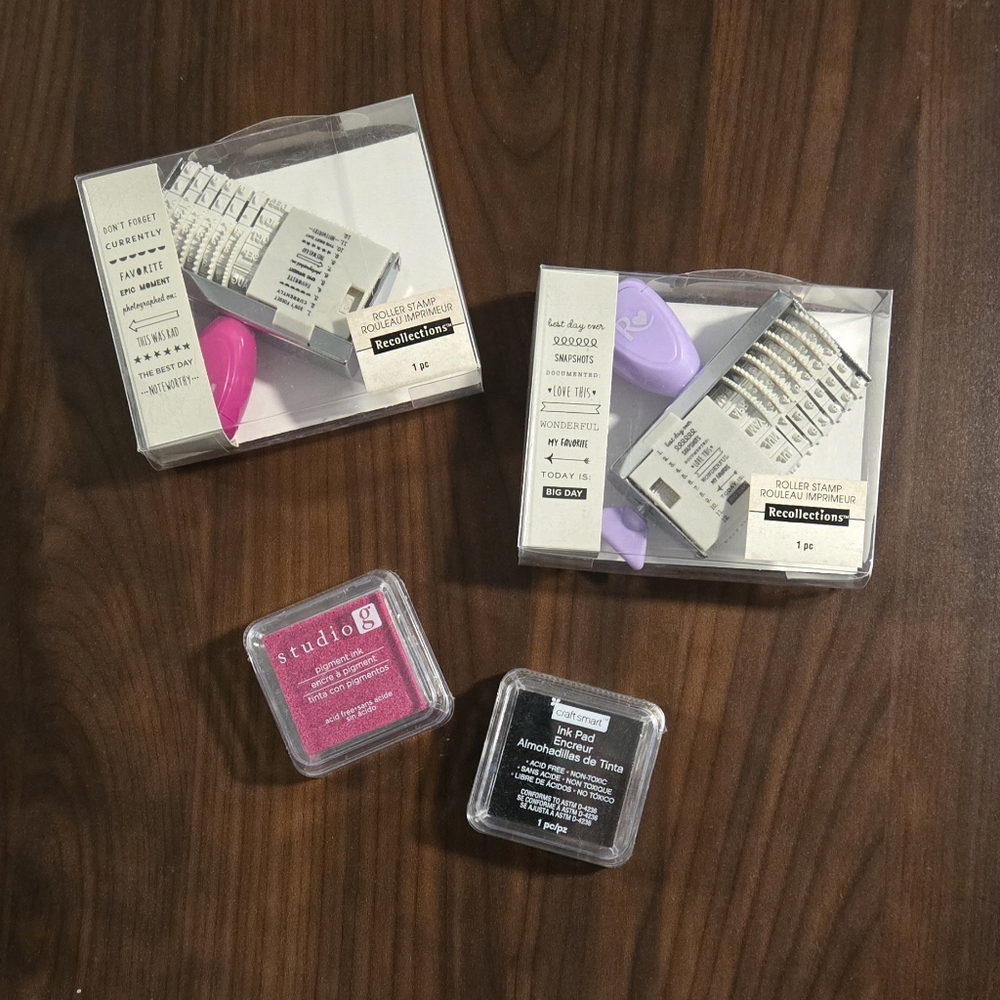 Roller Stamps & 2 Inks